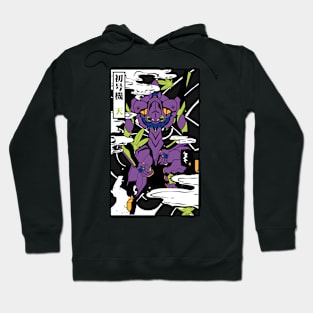 japan Evangelion green Hoodie